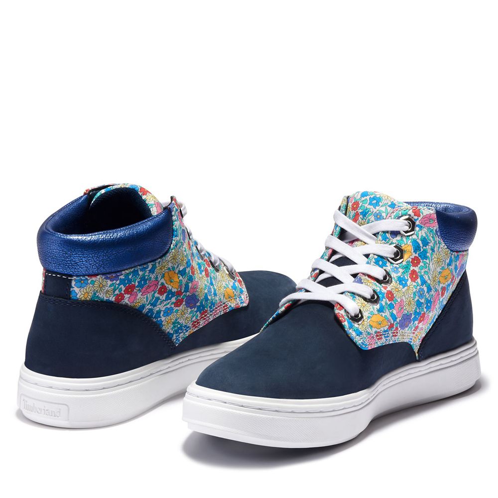 Botas de Seguridad Timberland Argentina Mujer - Bria Made With Liberty Fabric - Azul Marino - FRYCGX